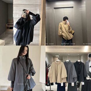 云朵花苞设计感保暖羊毛棉发热保暖棉服外套S32555 RIVERS推荐