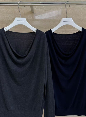 TOMORROW ANN-秋上新设计感时尚休闲百搭显瘦小衫11805