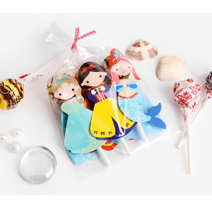 儿童幼儿宝宝生日礼物糖果包装可爱卡通棒棒糖插纸装饰卡创意个性