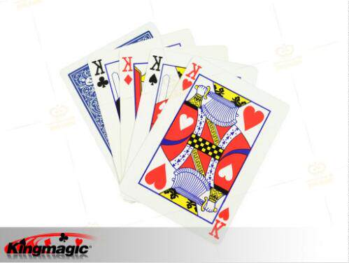 king magic魔术-皇帝的背影 原版单车制作 经典牌组 魔术道具