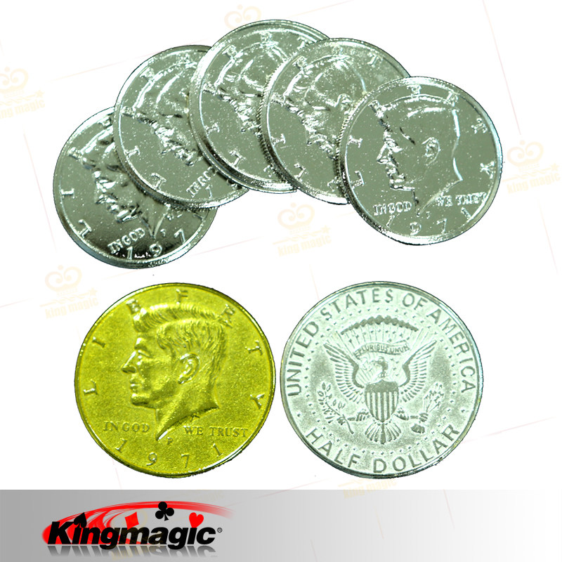 kingmagic仿真50美分搭配双面币