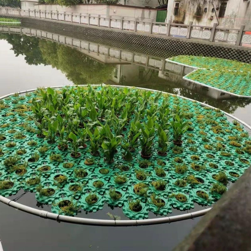 水面造景浮岛人工生态浮岛水上漂浮床蔬菜水培悬浮花盆种植漂浮板