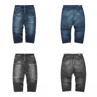 工装飞行员 MADNESS 21SS 余文乐 七周年 日产水洗刀割九分牛仔裤