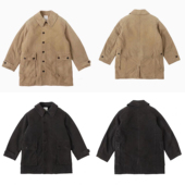 工装 飞行员VISVIM 22AW 中村日潮复古水洗做旧外套重磅羊毛大衣