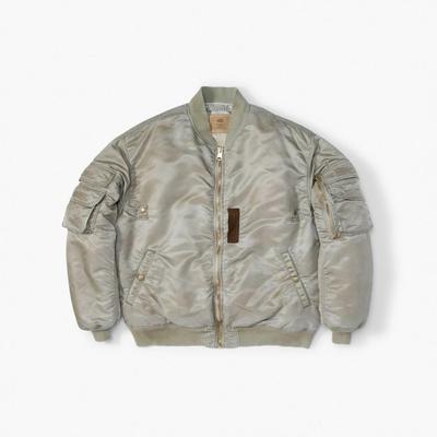 工装飞行员 MADNESS 24AW十周年水洗做旧破坏MA1宽松棉服夹克外套