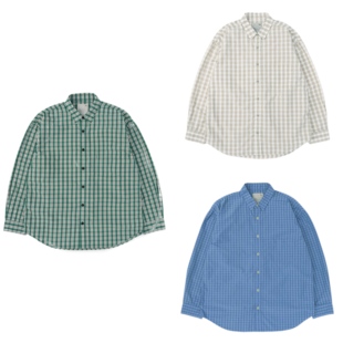 工装飞行员 MADNESS 24SS 余文乐同款日产混纺宽松水洗格子衬衫男