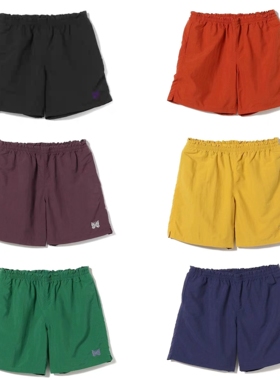 工装飞行员 BEAMS×NEEDLES联名 余文乐 尼龙蝴蝶休闲短裤 沙滩裤