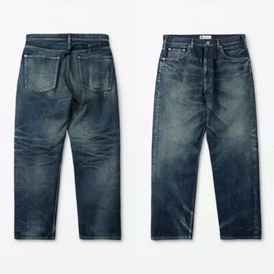 工装飞行员 MADNESS 25AW 余文乐日产宽松水洗赤耳直筒牛仔裤
