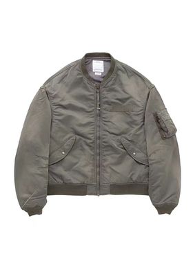 工装飞行员 VISVIM 23AW THORSON CRASH MA1棉服做旧夹克雷神同款
