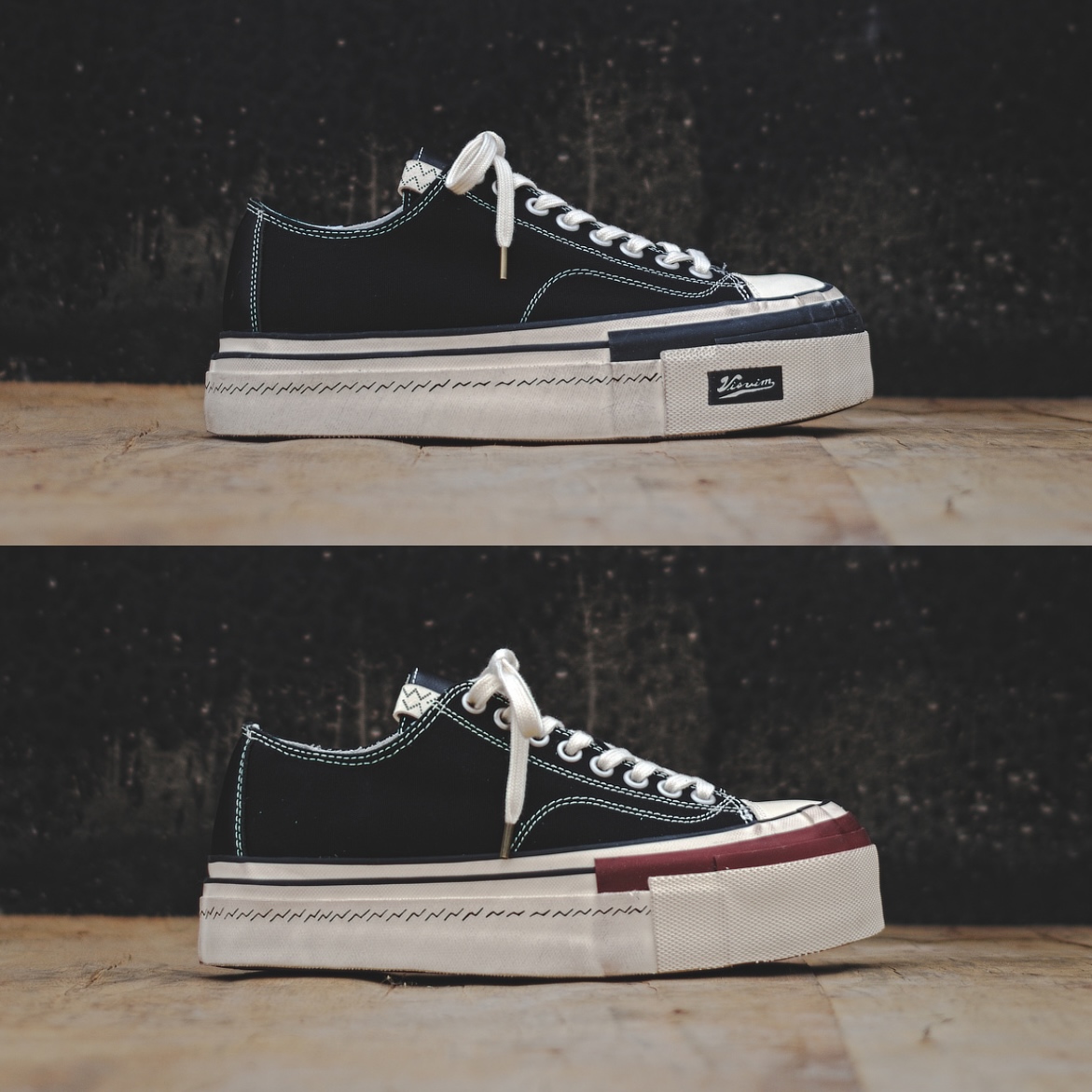 工装飞行员 VISVIM 22AW SKAGWAY LO 余文乐低帮厚底做旧帆布鞋男