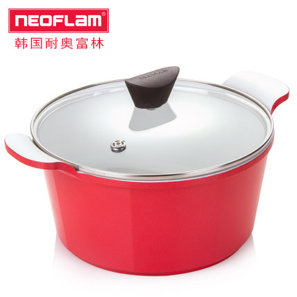 Neoflam双耳陶瓷不粘汤锅20/24cm复底燃气电磁炉通用煲汤锅,厨房/烹饪用具,汤锅/汤桶/卤肉桶,淘宝优惠券,粉丝福利购,淘宝优惠卷