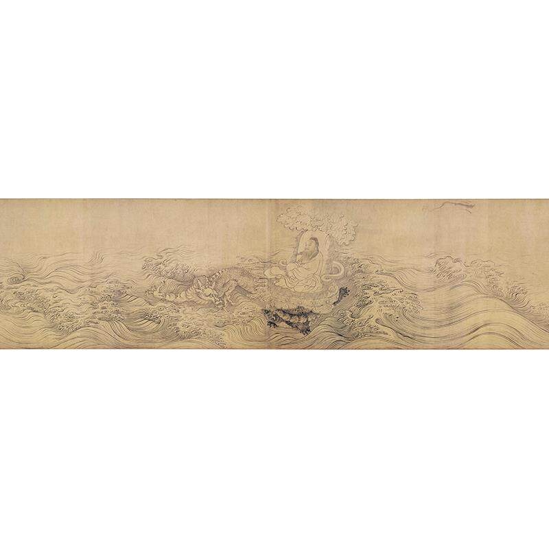 1:1元张渥九歌图手卷兰叶描工笔白描国画艺术微喷古代名画复制品