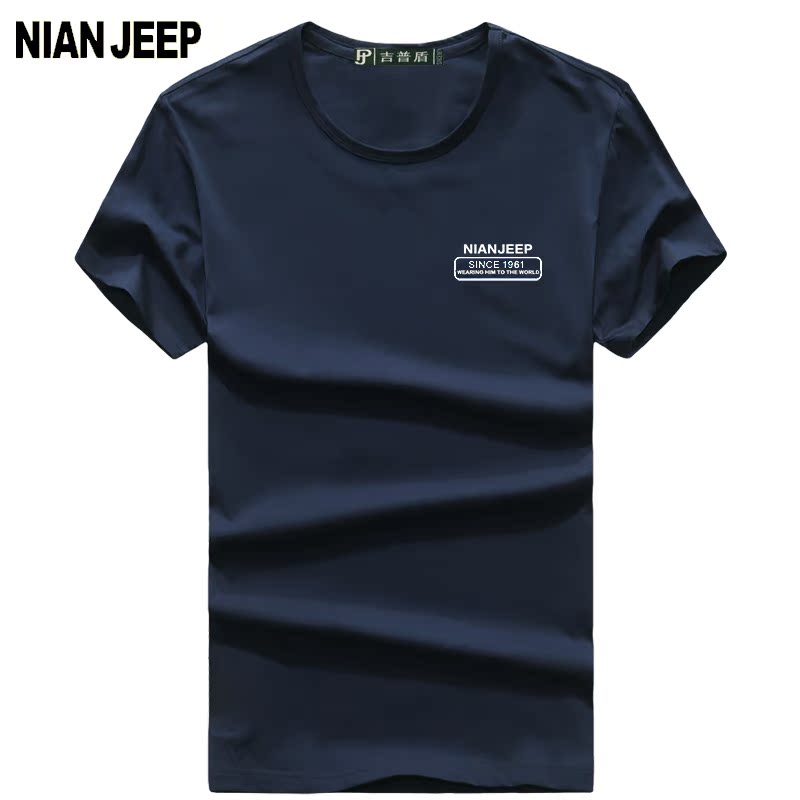 Ïļ¾ÄÐ×°³±Õ½µØ JEEP¶ÌÐäÄÐtÐôÔ²Áì´¿ÃÞ¿íËÉ´óÂë°ëÐäÉÀÌåÐôÉÏÒ·þ