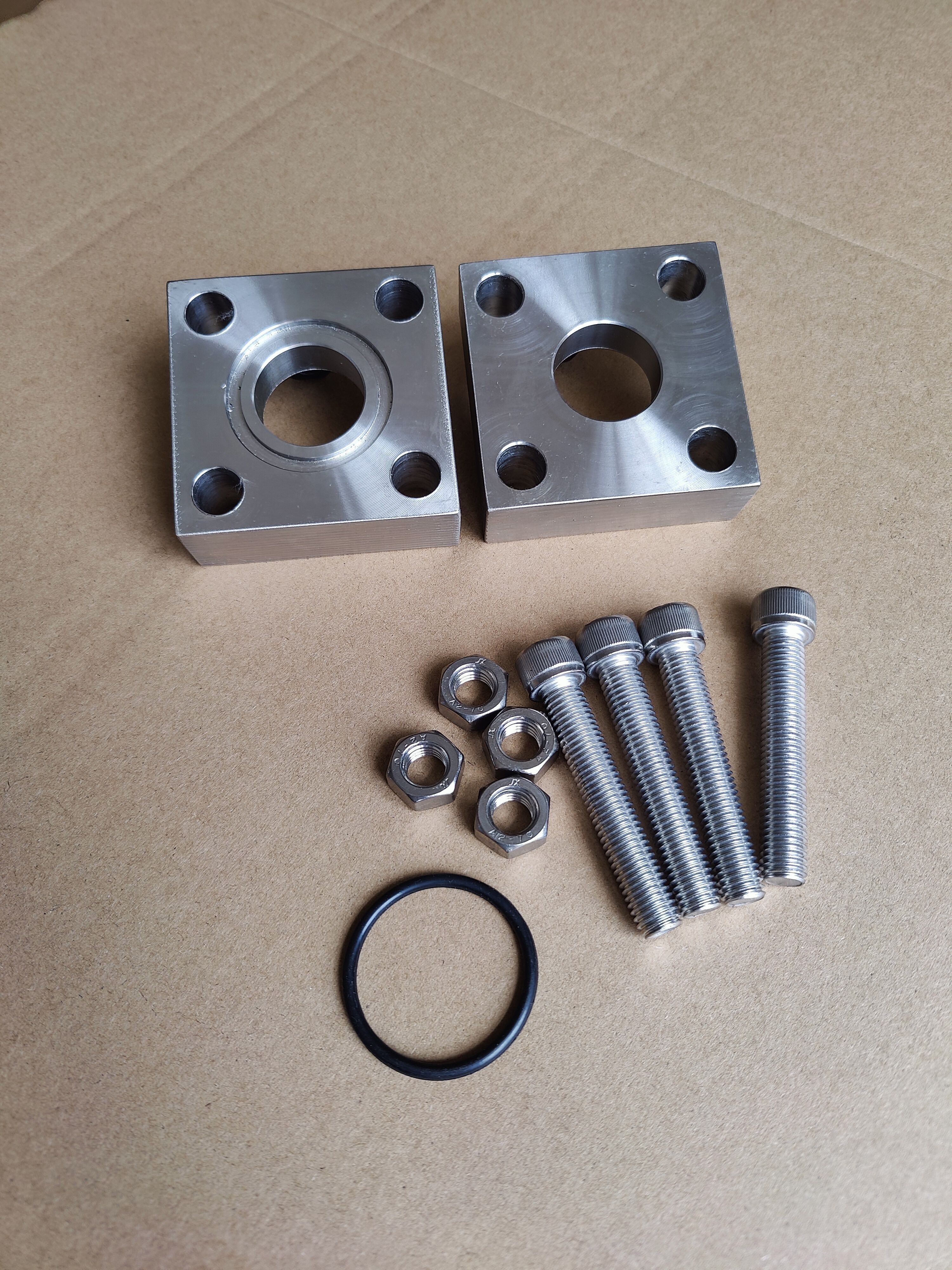 304不锈钢方法兰DN15 0.4寸-DN65  2.5寸直通焊接方型法兰