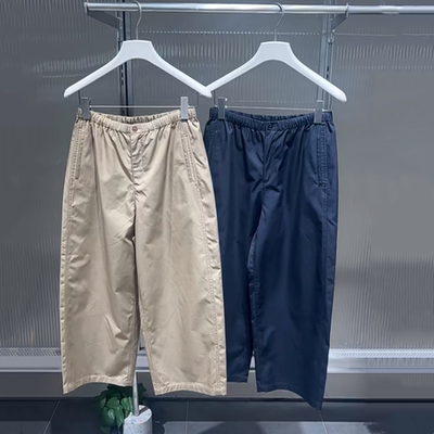现货江南2026夏季新款女装宽松百搭休闲裤阔腿裤九分裤 5Q4E13400