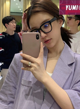 雪梨同款小红书黑色粗框太阳镜