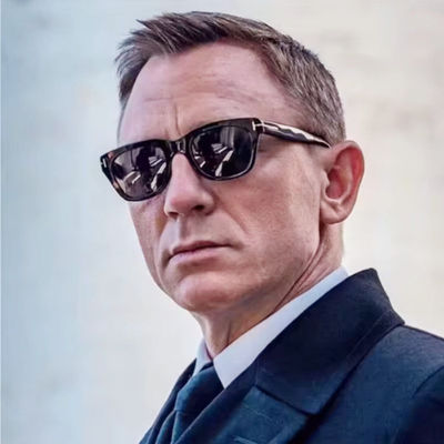 欧美复古朋克风米钉小方框太阳镜