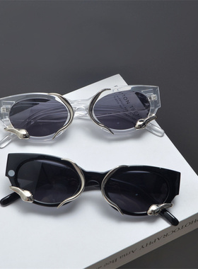 嘻哈蹦迪猫眼复古韩版男女镶嵌