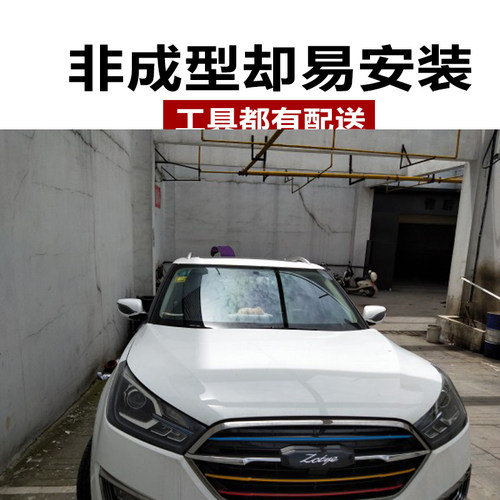 众泰t600中网改色贴纸新z500/z700大迈x5/x7改装车贴SR7装饰贴膜
