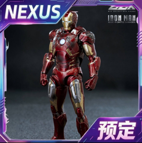 threezero 漫威 钢铁侠Mark7 战损版 DLX1/12收藏级可动模型 定金