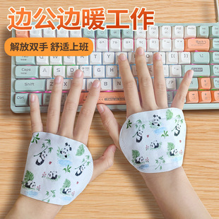 戴在手上的暖宝宝贴上学手戴式手握穿戴手部手贴护手手背套在写字