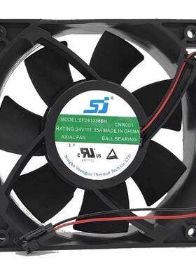 全新SJ SF241238BH/BU/BL2 24V 1.35A/2.40A空压机变频器风扇12CM