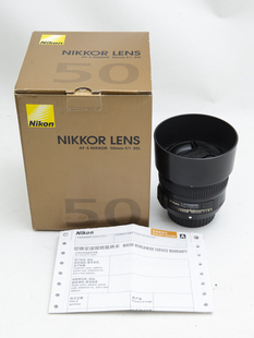 Nikon尼康AF 1.8G标准定焦全画幅人像自动单反镜头90新 2983