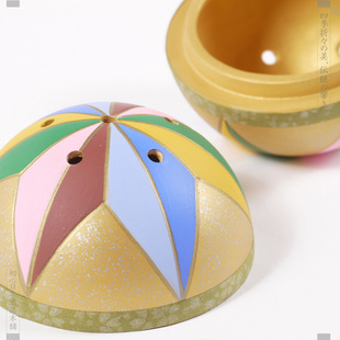 京都京烧清水烧陶瓷器陶制香炉 鸠居堂 鞠 Mari 带配套香立