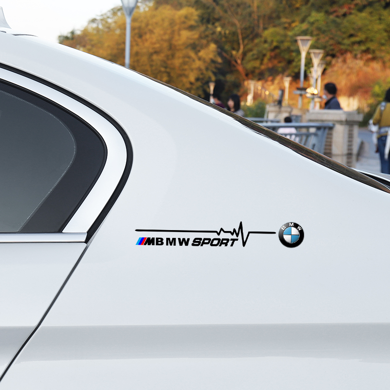 适用宝马新3系5系1系x1x5x3三角窗贴纸侧窗M标装饰贴汽车改装车贴