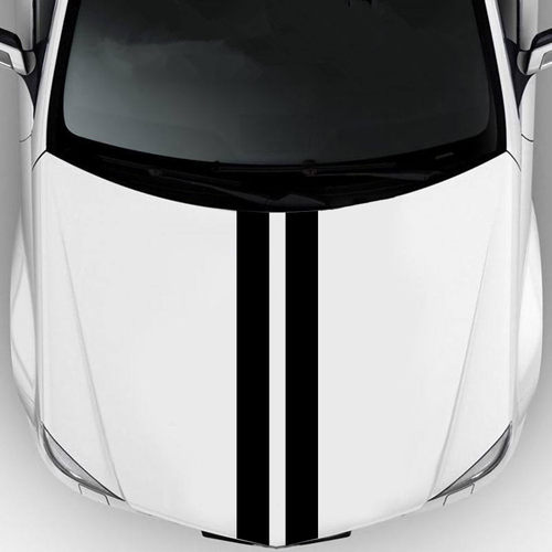 汽车贴纸车身贴引擎盖车头拉花个性线条车顶后备箱装饰遮盖划痕