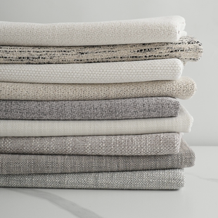 4加厚防起球粗棉麻布料订做粗麻沙发垫套罩拉链全包定制四季通用