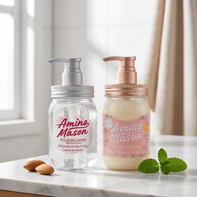 日本Amino mason阿蜜浓梅森氨基酸植物精粹洗发水四季适用润泽