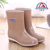 短筒水靴雨靴成人工作防滑胶鞋 夏季 中短筒女士雨鞋 防水鞋 新款 时尚