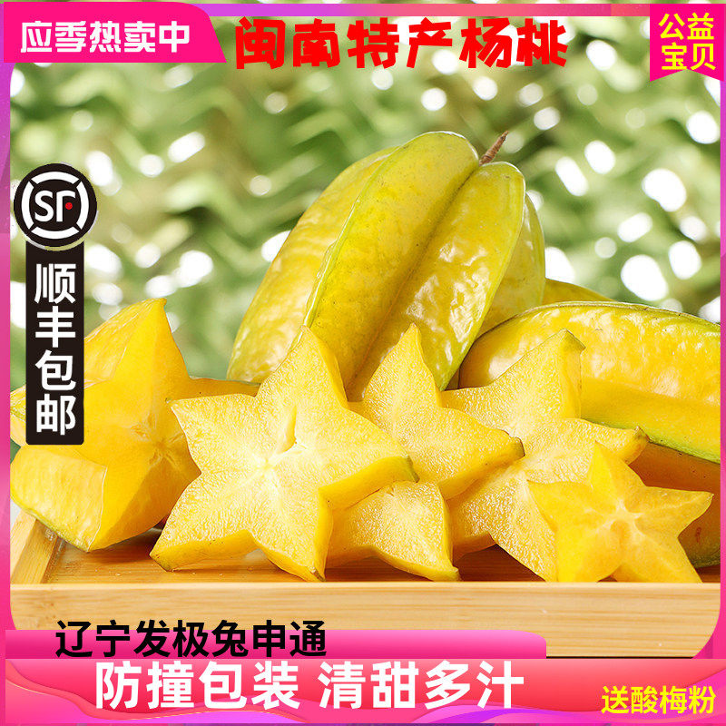 顺丰包邮新鲜福建土楼杨桃现摘香甜多汁当季孕妇阳桃五角星水果
