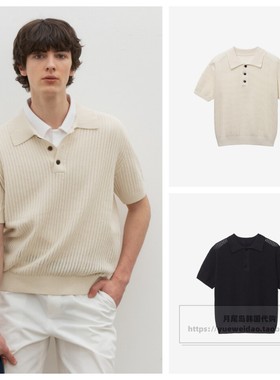 发货快直邮Mind Bridge韩国代购25夏男士高定短袖针织衫MZKT3170