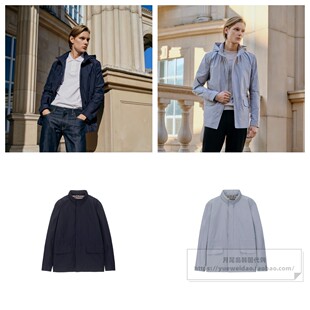 43折直邮Aquascutum春秋男装韩国代购时尚休闲短款风衣夹克XJP210