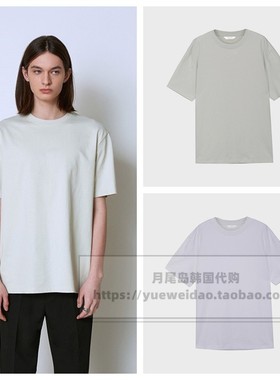 直邮Mind Bridge韩国代购男士四季款宽松短袖纯棉圆领T恤MWTS0128