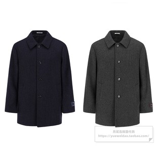 特价直邮EDITION 春秋冬男士韩国代购商务中款羊毛呢大衣E4C209