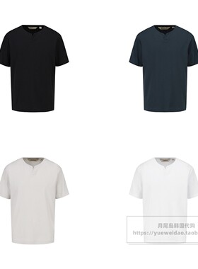 特价直邮ZIOZIA 男装韩国代购夏休闲速干圆领纯色短袖T恤EF2T201