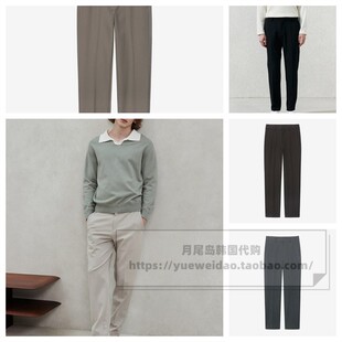 直邮Mind Bridge冬款男士韩国代购修身锥形加绒休闲裤子MXPT7101