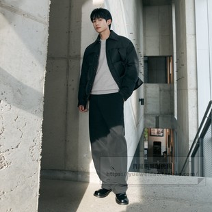 直邮Mind Bridge韩国代购男士冬款短款牛仔拼色羽绒服MYDJ8156