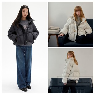 直邮Mind Bridge25冬女士韩国代购短款牛角扣宽松羽绒服MZDJ8205