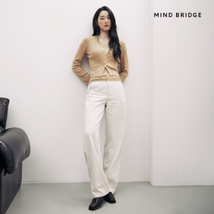 发货快直邮Mind Bridge韩国代购女士26秋阔腿牛仔裤M1DP6202