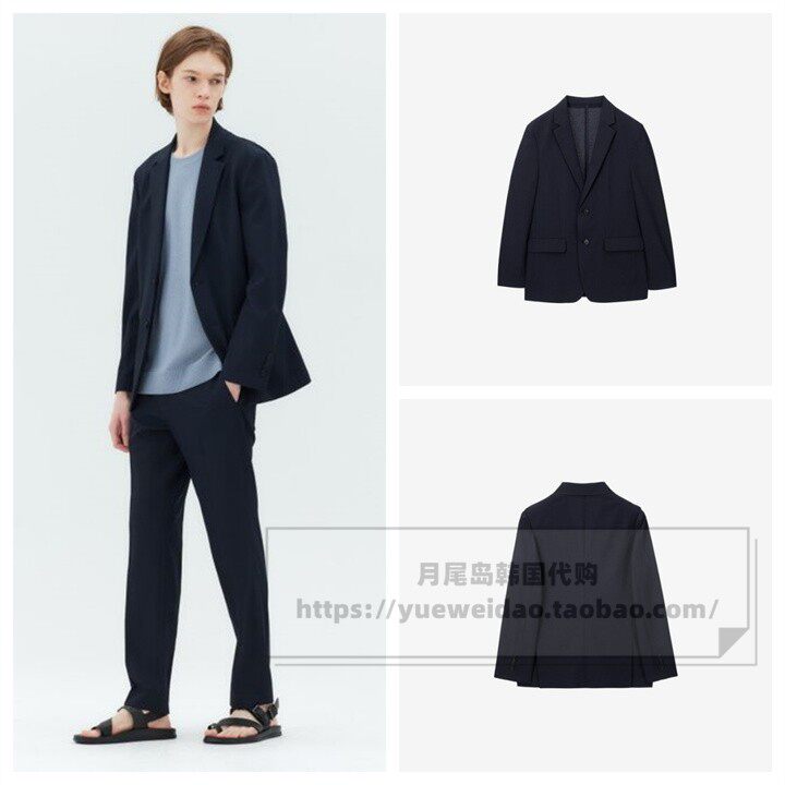 发货快直邮Mind Bridge夏男士韩国代购凉感弹力修身西服MYJK3103