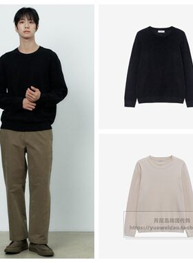 直邮Mind Bridge韩国代购26冬男士圆领宽松针织毛衣T恤M1KT7170