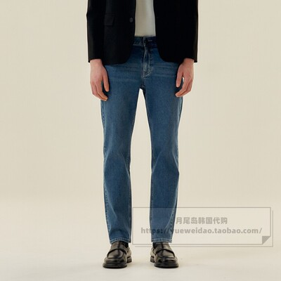 发货快直邮Mind Bridge韩国代购25秋男士锥形牛仔长裤子MADP0150