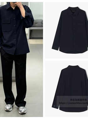 特价直邮liberclassy 韩国代购25春秋男装宽松休闲长袖衬衫LS305