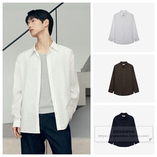 衬衫 特价 宽松长袖 26夏男士 M1WS3175 发货快直邮MindBridge韩国代购