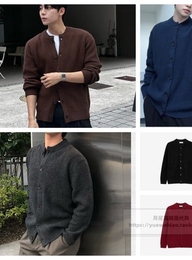 发货快直邮Mind Bridge韩国代购25冬男士含毛针织开衫MZCD71A1