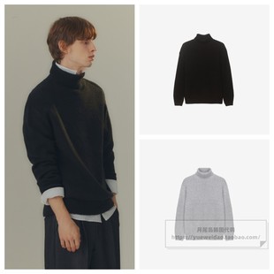 针织衫 直邮Mind 宽松高领厚款 韩国代购 MYKT7110 Bridge秋冬男士